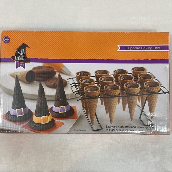 Wilton Kitchen Wilton 2cavity Ice Cream Cone Holder Baking Rack Nip